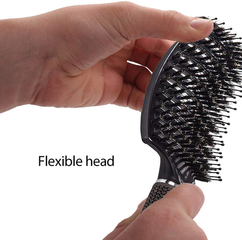 Shop Our Boar Bristle Hair Brush set - Black On Amazon
