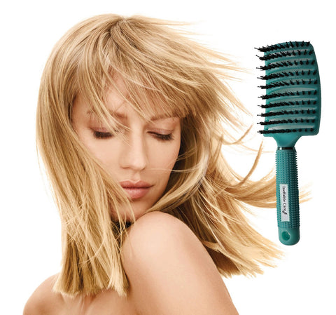 Shop Our Boar Bristle Hair Brush set - Blue On Amazon