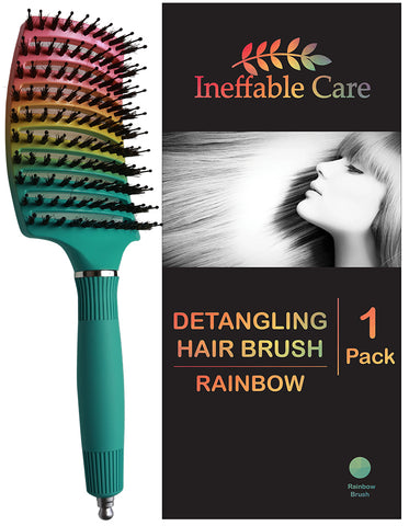 Shop Our Boar Bristle Hair Brush set - Rainbow On Amazon