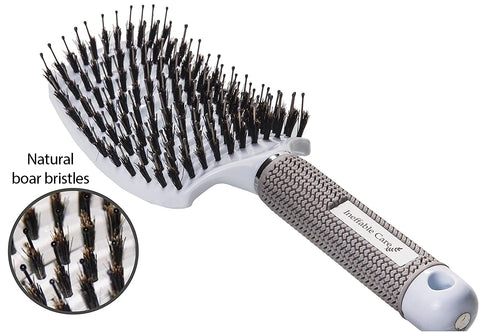 Shop Our Boar Bristle Hair Brush set - Pink & White On Amazon
